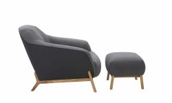 Poltrona e pufe HUG lateral