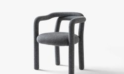 tubo chair - wool - off black melange (2)